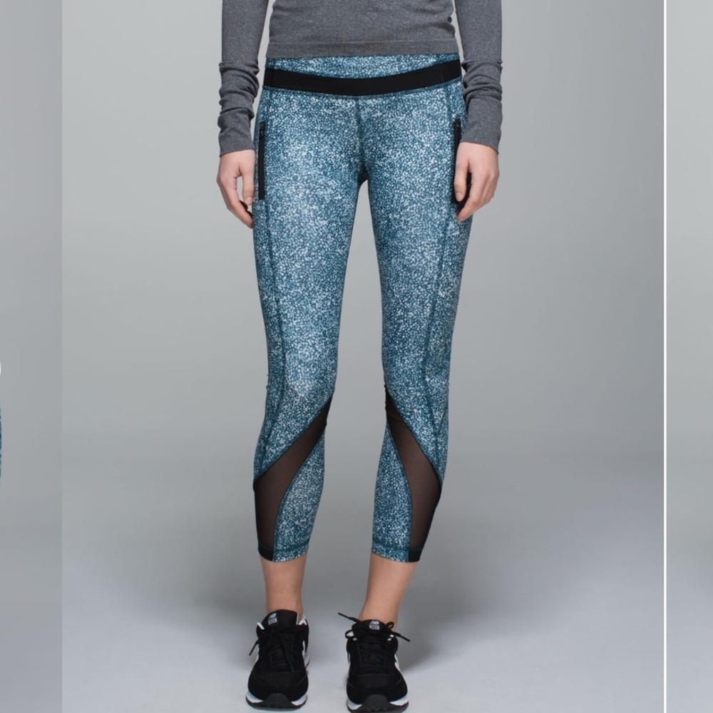 lululemon Inspire Tight‎ II *Full-On Luxtreme Pebble Print Sz 12